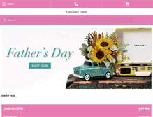 Tablet Screenshot of eauclairefloral.com
